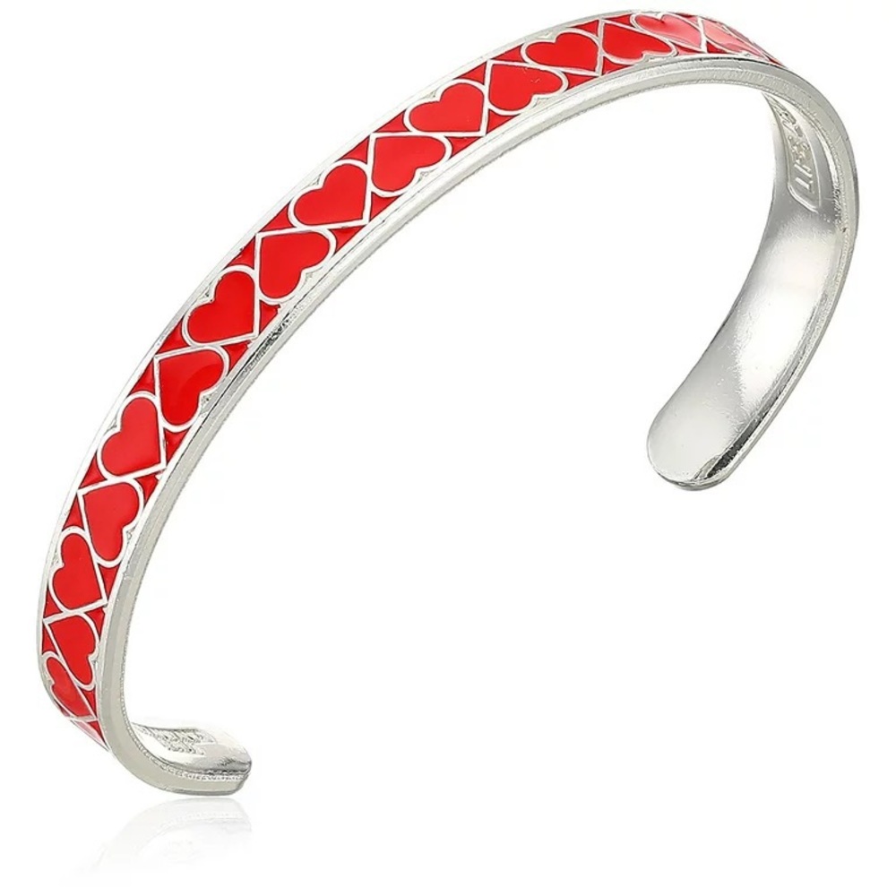 NWT Alex and Ani Red Heart Cuff Bracelet - Picture 2 of 5